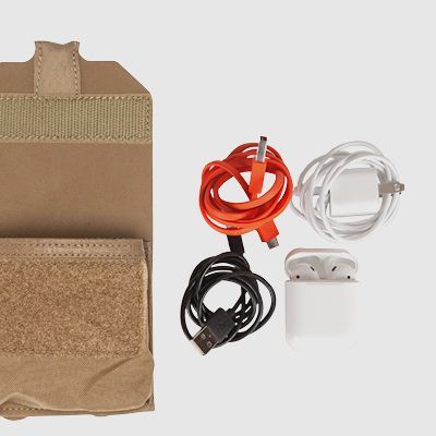 MOLLE Pouch with charging cords