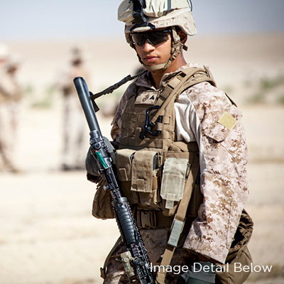 U.S. Marine Corps provide security for Regional Corps Battle School instructors using a Coyote Brown Weapon Sling