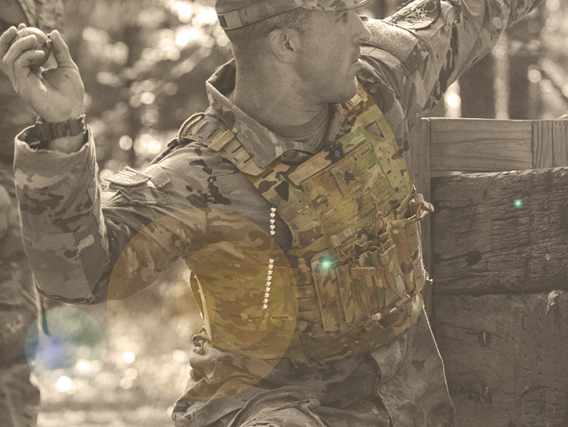 Plate Carrier on airman throwing frag