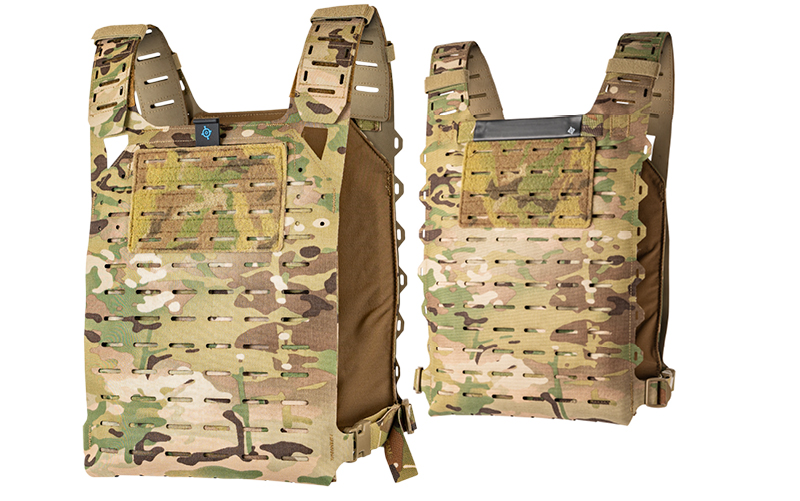 Plate carrier outlet molle attachments