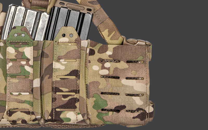 Chest Rig pouches showing AR mags