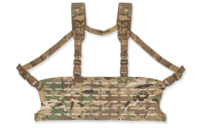 MOLLEminus chest rig is fully customizable with many different pouches and accessory combinations